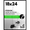 image:imageAmericanflat 20x28 Picture Frame 3Pack  Black  Slidein front cover swaps photos and posters easily sawtooth hangers included fits photos posters prints and artBlack