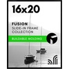 image:imageAmericanflat 20x28 Picture Frame 3Pack  Black  Slidein front cover swaps photos and posters easily sawtooth hangers included fits photos posters prints and artBlack
