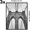 image:imageAmericanflat 20x28 Picture Frame 3Pack  Black  Slidein front cover swaps photos and posters easily sawtooth hangers included fits photos posters prints and artBlack