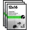 image:imageAmericanflat 20x28 Picture Frame 3Pack  Black  Slidein front cover swaps photos and posters easily sawtooth hangers included fits photos posters prints and artBlack