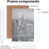 image:imageAmericanflat 20x28 Picture Frame 3Pack  Black  Slidein front cover swaps photos and posters easily sawtooth hangers included fits photos posters prints and artWhite
