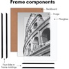 image:imageAmericanflat 20x28 Picture Frame 3Pack  Black  Slidein front cover swaps photos and posters easily sawtooth hangers included fits photos posters prints and artBlack