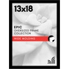 image:imageAmericanflat 20x30 Poster Frame  White Engineered Wood with Polished Plexiglass  Wide Picture Frame for Vertical or Horizontal Wall Display  Epic Collection  White  Polished plexiglass front hangs vertical or horizontal sawtooth hangers included fits photos posters and artBlack