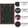 image:imageAmericanflat 20x30 Poster Frame  White Engineered Wood with Polished Plexiglass  Wide Picture Frame for Vertical or Horizontal Wall Display  Epic Collection  White  Polished plexiglass front hangs vertical or horizontal sawtooth hangers included fits photos posters and artWalnut