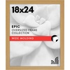 image:imageAmericanflat 20x30 Poster Frame  White Engineered Wood with Polished Plexiglass  Wide Picture Frame for Vertical or Horizontal Wall Display  Epic Collection  White  Polished plexiglass front hangs vertical or horizontal sawtooth hangers included fits photos posters and artDark Oak