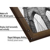 image:imageAmericanflat 20x30 Poster Frame  White Engineered Wood with Polished Plexiglass  Wide Picture Frame for Vertical or Horizontal Wall Display  Epic Collection  White  Polished plexiglass front hangs vertical or horizontal sawtooth hangers included fits photos posters and artMahogany