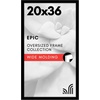 image:imageAmericanflat 20x30 Poster Frame  White Engineered Wood with Polished Plexiglass  Wide Picture Frame for Vertical or Horizontal Wall Display  Epic Collection  White  Polished plexiglass front hangs vertical or horizontal sawtooth hangers included fits photos posters and artBlack
