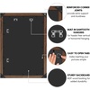 image:imageAmericanflat 20x30 Poster Frame  White Engineered Wood with Polished Plexiglass  Wide Picture Frame for Vertical or Horizontal Wall Display  Epic Collection  White  Polished plexiglass front hangs vertical or horizontal sawtooth hangers included fits photos posters and artMahogany