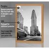 image:imageAmericanflat 20x30 Poster Frame  White Engineered Wood with Polished Plexiglass  Wide Picture Frame for Vertical or Horizontal Wall Display  Epic Collection  White  Polished plexiglass front hangs vertical or horizontal sawtooth hangers included fits photos posters and artDark Oak