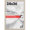 image:imageAmericanflat 20x30 Poster Frame  White Engineered Wood with Polished Plexiglass  Wide Picture Frame for Vertical or Horizontal Wall Display  Epic Collection  White  Polished plexiglass front hangs vertical or horizontal sawtooth hangers included fits photos posters and artDriftwood