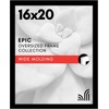 image:imageAmericanflat 20x30 Poster Frame  White Engineered Wood with Polished Plexiglass  Wide Picture Frame for Vertical or Horizontal Wall Display  Epic Collection  White  Polished plexiglass front hangs vertical or horizontal sawtooth hangers included fits photos posters and artBlack