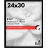 image:imageAmericanflat 20x30 Poster Frame  White Engineered Wood with Polished Plexiglass  Wide Picture Frame for Vertical or Horizontal Wall Display  Epic Collection  White  Polished plexiglass front hangs vertical or horizontal sawtooth hangers included fits photos posters and artBlack