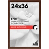 image:imageAmericanflat 20x30 Poster Frame  White Engineered Wood with Polished Plexiglass  Wide Picture Frame for Vertical or Horizontal Wall Display  Epic Collection  White  Polished plexiglass front hangs vertical or horizontal sawtooth hangers included fits photos posters and artWalnut