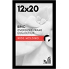 image:imageAmericanflat 20x30 Poster Frame  White Engineered Wood with Polished Plexiglass  Wide Picture Frame for Vertical or Horizontal Wall Display  Epic Collection  White  Polished plexiglass front hangs vertical or horizontal sawtooth hangers included fits photos posters and artBlack