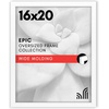 image:imageAmericanflat 20x30 Poster Frame  White Engineered Wood with Polished Plexiglass  Wide Picture Frame for Vertical or Horizontal Wall Display  Epic Collection  White  Polished plexiglass front hangs vertical or horizontal sawtooth hangers included fits photos posters and artWhite