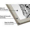 image:imageAmericanflat 20x30 Poster Frame  White Engineered Wood with Polished Plexiglass  Wide Picture Frame for Vertical or Horizontal Wall Display  Epic Collection  White  Polished plexiglass front hangs vertical or horizontal sawtooth hangers included fits photos posters and artGray