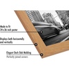 image:imageAmericanflat 20x30 Poster Frame  White Engineered Wood with Polished Plexiglass  Wide Picture Frame for Vertical or Horizontal Wall Display  Epic Collection  White  Polished plexiglass front hangs vertical or horizontal sawtooth hangers included fits photos posters and artDark Oak
