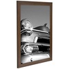 image:imageAmericanflat 20x30 Poster Frame  White Engineered Wood with Polished Plexiglass  Wide Picture Frame for Vertical or Horizontal Wall Display  Epic Collection  White  Polished plexiglass front hangs vertical or horizontal sawtooth hangers included fits photos posters and artMahogany