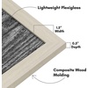 image:imageAmericanflat 20x30 Poster Frame  White Engineered Wood with Polished Plexiglass  Wide Picture Frame for Vertical or Horizontal Wall Display  Epic Collection  White  Polished plexiglass front hangs vertical or horizontal sawtooth hangers included fits photos posters and artLight Wood