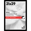image:imageAmericanflat 20x30 Poster Frame  White Engineered Wood with Polished Plexiglass  Wide Picture Frame for Vertical or Horizontal Wall Display  Epic Collection  White  Polished plexiglass front hangs vertical or horizontal sawtooth hangers included fits photos posters and artBlack