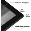 image:imageAmericanflat 20x30 Poster Frame  White Engineered Wood with Polished Plexiglass  Wide Picture Frame for Vertical or Horizontal Wall Display  Epic Collection  White  Polished plexiglass front hangs vertical or horizontal sawtooth hangers included fits photos posters and artBlack