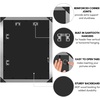 image:imageAmericanflat 20x30 Poster Frame  White Engineered Wood with Polished Plexiglass  Wide Picture Frame for Vertical or Horizontal Wall Display  Epic Collection  White  Polished plexiglass front hangs vertical or horizontal sawtooth hangers included fits photos posters and artSilver