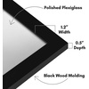 image:imageAmericanflat 20x30 Poster Frame  White Engineered Wood with Polished Plexiglass  Wide Picture Frame for Vertical or Horizontal Wall Display  Epic Collection  White  Polished plexiglass front hangs vertical or horizontal sawtooth hangers included fits photos posters and artBlack