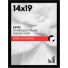 image:imageAmericanflat 20x30 Poster Frame  White Engineered Wood with Polished Plexiglass  Wide Picture Frame for Vertical or Horizontal Wall Display  Epic Collection  White  Polished plexiglass front hangs vertical or horizontal sawtooth hangers included fits photos posters and artBlack