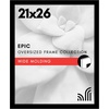 image:imageAmericanflat 20x30 Poster Frame  White Engineered Wood with Polished Plexiglass  Wide Picture Frame for Vertical or Horizontal Wall Display  Epic Collection  White  Polished plexiglass front hangs vertical or horizontal sawtooth hangers included fits photos posters and artBlack