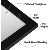 image:imageAmericanflat 20x30 Poster Frame  White Engineered Wood with Polished Plexiglass  Wide Picture Frame for Vertical or Horizontal Wall Display  Epic Collection  White  Polished plexiglass front hangs vertical or horizontal sawtooth hangers included fits photos posters and artBlack