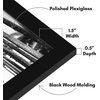 image:imageAmericanflat 20x30 Poster Frame  White Engineered Wood with Polished Plexiglass  Wide Picture Frame for Vertical or Horizontal Wall Display  Epic Collection  White  Polished plexiglass front hangs vertical or horizontal sawtooth hangers included fits photos posters and artBlack