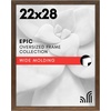 image:imageAmericanflat 20x30 Poster Frame  White Engineered Wood with Polished Plexiglass  Wide Picture Frame for Vertical or Horizontal Wall Display  Epic Collection  White  Polished plexiglass front hangs vertical or horizontal sawtooth hangers included fits photos posters and artMahogany