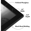 image:imageAmericanflat 20x30 Poster Frame  White Engineered Wood with Polished Plexiglass  Wide Picture Frame for Vertical or Horizontal Wall Display  Epic Collection  White  Polished plexiglass front hangs vertical or horizontal sawtooth hangers included fits photos posters and artBlack