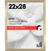 image:imageAmericanflat 20x30 Poster Frame  White Engineered Wood with Polished Plexiglass  Wide Picture Frame for Vertical or Horizontal Wall Display  Epic Collection  White  Polished plexiglass front hangs vertical or horizontal sawtooth hangers included fits photos posters and artGold