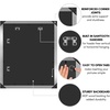 image:imageAmericanflat 20x30 Poster Frame  White Engineered Wood with Polished Plexiglass  Wide Picture Frame for Vertical or Horizontal Wall Display  Epic Collection  White  Polished plexiglass front hangs vertical or horizontal sawtooth hangers included fits photos posters and artSilver