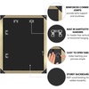 image:imageAmericanflat 20x30 Poster Frame  White Engineered Wood with Polished Plexiglass  Wide Picture Frame for Vertical or Horizontal Wall Display  Epic Collection  White  Polished plexiglass front hangs vertical or horizontal sawtooth hangers included fits photos posters and artGold