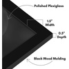 image:imageAmericanflat 20x30 Poster Frame  White Engineered Wood with Polished Plexiglass  Wide Picture Frame for Vertical or Horizontal Wall Display  Epic Collection  White  Polished plexiglass front hangs vertical or horizontal sawtooth hangers included fits photos posters and artBlack