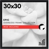 image:imageAmericanflat 20x30 Poster Frame  White Engineered Wood with Polished Plexiglass  Wide Picture Frame for Vertical or Horizontal Wall Display  Epic Collection  White  Polished plexiglass front hangs vertical or horizontal sawtooth hangers included fits photos posters and artBlack