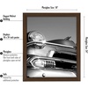 image:imageAmericanflat 20x30 Poster Frame  White Engineered Wood with Polished Plexiglass  Wide Picture Frame for Vertical or Horizontal Wall Display  Epic Collection  White  Polished plexiglass front hangs vertical or horizontal sawtooth hangers included fits photos posters and artWalnut