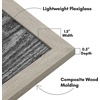 image:imageAmericanflat 20x30 Poster Frame  White Engineered Wood with Polished Plexiglass  Wide Picture Frame for Vertical or Horizontal Wall Display  Epic Collection  White  Polished plexiglass front hangs vertical or horizontal sawtooth hangers included fits photos posters and artGray