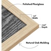 image:imageAmericanflat 20x30 Poster Frame  White Engineered Wood with Polished Plexiglass  Wide Picture Frame for Vertical or Horizontal Wall Display  Epic Collection  White  Polished plexiglass front hangs vertical or horizontal sawtooth hangers included fits photos posters and artNatural Oak