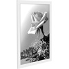 image:imageAmericanflat 20x30 Poster Frame  White Engineered Wood with Polished Plexiglass  Wide Picture Frame for Vertical or Horizontal Wall Display  Epic Collection  White  Polished plexiglass front hangs vertical or horizontal sawtooth hangers included fits photos posters and artWhite