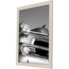 image:imageAmericanflat 20x30 Poster Frame  White Engineered Wood with Polished Plexiglass  Wide Picture Frame for Vertical or Horizontal Wall Display  Epic Collection  White  Polished plexiglass front hangs vertical or horizontal sawtooth hangers included fits photos posters and artLight Wood