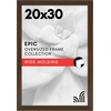 image:imageAmericanflat 20x30 Poster Frame  White Engineered Wood with Polished Plexiglass  Wide Picture Frame for Vertical or Horizontal Wall Display  Epic Collection  White  Polished plexiglass front hangs vertical or horizontal sawtooth hangers included fits photos posters and artWalnut