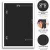image:imageAmericanflat 20x30 Poster Frame  White Engineered Wood with Polished Plexiglass  Wide Picture Frame for Vertical or Horizontal Wall Display  Epic Collection  White  Polished plexiglass front hangs vertical or horizontal sawtooth hangers included fits photos posters and artWhite
