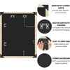 image:imageAmericanflat 20x30 Poster Frame  White Engineered Wood with Polished Plexiglass  Wide Picture Frame for Vertical or Horizontal Wall Display  Epic Collection  White  Polished plexiglass front hangs vertical or horizontal sawtooth hangers included fits photos posters and artNatural Oak