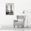 image:imageAmericanflat 20x30 Poster Frame  White Engineered Wood with Polished Plexiglass  Wide Picture Frame for Vertical or Horizontal Wall Display  Epic Collection  White  Polished plexiglass front hangs vertical or horizontal sawtooth hangers included fits photos posters and artLight Wood