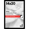 image:imageAmericanflat 20x30 Poster Frame  White Engineered Wood with Polished Plexiglass  Wide Picture Frame for Vertical or Horizontal Wall Display  Epic Collection  White  Polished plexiglass front hangs vertical or horizontal sawtooth hangers included fits photos posters and artBlack