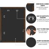 image:imageAmericanflat 20x30 Poster Frame  White Engineered Wood with Polished Plexiglass  Wide Picture Frame for Vertical or Horizontal Wall Display  Epic Collection  White  Polished plexiglass front hangs vertical or horizontal sawtooth hangers included fits photos posters and artWalnut