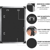 image:imageAmericanflat 20x30 Poster Frame  White Engineered Wood with Polished Plexiglass  Wide Picture Frame for Vertical or Horizontal Wall Display  Epic Collection  White  Polished plexiglass front hangs vertical or horizontal sawtooth hangers included fits photos posters and artSilver